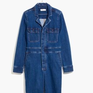 Madewell Denim Slim Coverall Jumpsuit Stanwick Wash